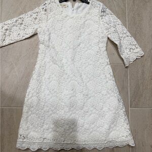 Elegant White Lace Dress